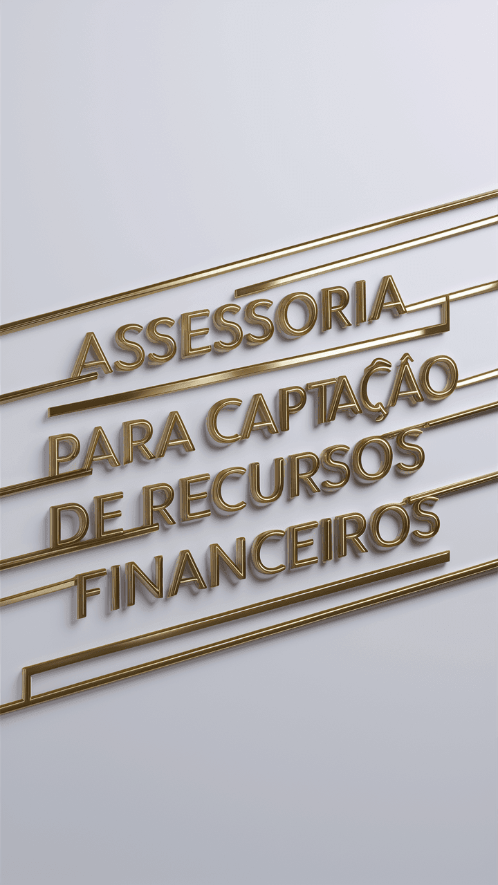 Assessoria para captação de recursos financeiros